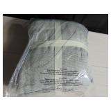 Queen 100% French Linen Sheet Set BOKSER HOME Shadow Pinstripe