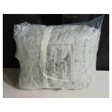 Queen 100% French Linen Sheet Set BOKSER HOME Shadow Pinstripe