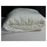 King/Cal King French Linen Box Stitch Quilt | BOKSER HOME - White