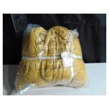 King Cal King Bokser Home French Linen Front 100 Cotton Comforter Set - Honey