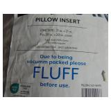 20" x 20" White Pillow Insert