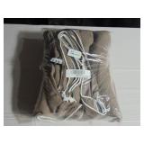 100% French Linen Duvet Cover - Clove with Cream Tipping - Queen