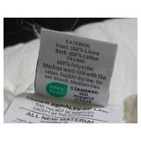 InUp Homes Fine Linens 102x106 Quilt White Linen/Cotton/Polyester