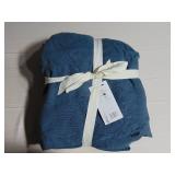 Queen Size 100% French Linen Fitted Sheet - Baltic Color | BOKSER HOME