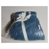 Queen Size 100% French Linen Fitted Sheet - Baltic Color | BOKSER HOME