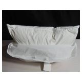 1 Medium White Duck Feather & Down Bed Pillow | BOKSER HOME
