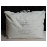 2 Pack Medium White Duck Feather & Down Bed Pillow | BOKSER HOME