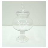 Vintage Empoli Clear Glass Apothecary Jar