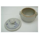 Handmade Studio Pottery Stoneware Casserole Dish with Lid (signed on bottom)