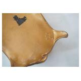 Vintage Art Nouveau gilt Jewelry casket By Jennings Brothers, Goose Statue, Rain boot flower holder