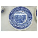 Vintage Masons Vista dish ware , covered bowl , bowl, plates, saucers, 2 handled bowls, cups