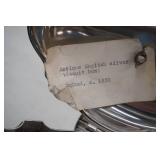 Antique English Silver Biscuit box