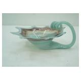 vintage Ozark or Sooner Art Glass Swan Bowl