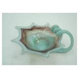 vintage Ozark or Sooner Art Glass Swan Bowl