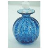 Hand-Blown Art Glass Perfume Bottle