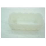 Vintage Anchor Hocking Fire King Ware Milk Glass Rectangular Planter