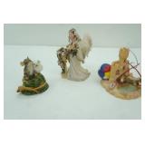"Charming Tails" Collectible Figurines Fitz and Floyd Embrace Peace, Sunny Glasses, & Angel Bride Figurine