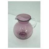 Vintage Amethyst Glass Pitcher
