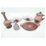 Amethyst Glassware Pieces, Boyd Art Glass Marguerite Doll in the color "Grape Parfait"