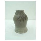 Vintage Decorated stoneware pitcher, 9" x7"