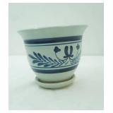 Ceramic Blue and White stoneware planter