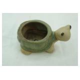 Ceramic Turtle planter, 2.5" x5"