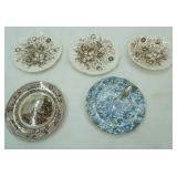 Vintage Lefton Gold Paisley Pattern Lemon dish, Johnson Brothers plate , Windsor ware plates