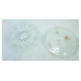 Mikasa Cake plate Christmas berries platter, clear glass platter