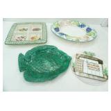 Large Ceramic Serving Trays/Plates and Divided Dish