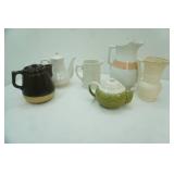 Antique/Vintage Ironstone, Stoneware, Ceramic Pitchers and Teapots