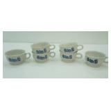 Set of 6 Yorktowne Pfaltzgraff Stoneware Mugs