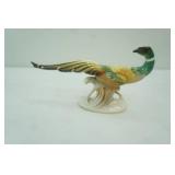 Vintage Royal Copley Ringneck Pheasant Ceramic Figurine. 1940s/1950s. 12" long by 7" tall