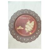 NEW Cuisine & Co. Decorative Metal Wall Plate, Chicken and Egg. 12.5" diameter