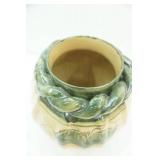 Hand-Painted Mexican Pottery Decorative Vase or Jar. Sarreid Melon Shaped Artichoke Vase Vessel? Majolica