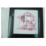 Art Collection. Abstract, Jesus, Chickens, "Love-Honor-Cherish" Sign