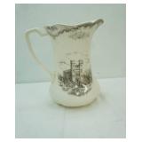 Johnson Brothers Old Britain Castles Pitchers Featuring Brown Transferware. 10"x6"x10"