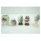 Vintage Avon Four Seasons Porcelain Eggs