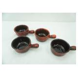 Evangeline Red Drip Glaze Bowls 4ct
