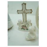 Belleek Parian China Celtic Cross, Vintage K