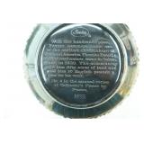 Fenton Blue Carnival Glass Collectors Plates. "Craftsman Plate Series". 1970s