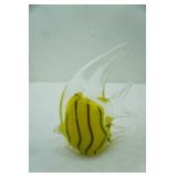Hand-Blown Murano-Style Fish Figurine 4x4"