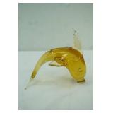 V. Nason & Co. Murano Italy (sticker) Hand-Blown Art Glass Dolphin Figurine (one tailfin is broke off)