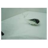 Vintage Murano Glass Whale Sculpture. 7"x4.25"