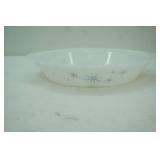 Vintage Glasbake Divided Dish. USA. Oval. 12"x8.5"x2"