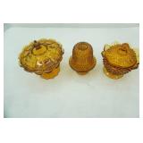 Vintage Amber Gold Glass Pieces. Fenton and More
