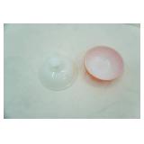 Vintage MCM (Pyrex-Type) orange covered bowl