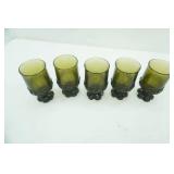 Amethyst Purple Hand-Blown Glass Vases and Cups