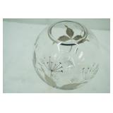 Vintage Cut Crystal Rose Bowl or Globe Vase
