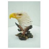 Bald Eagle Bust Statue. Resin 8" tall. Westland Giftware