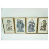 Hummel Prints. Framed with Glass